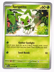 Sprigatito Common 012/193 Paldea Evolved Pokemon