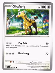 Girafarig Common 154/193 Paldea Evolved Pokemon