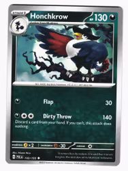 Honchkrow Uncommon 132/193 Paldea Evolved Pokemon