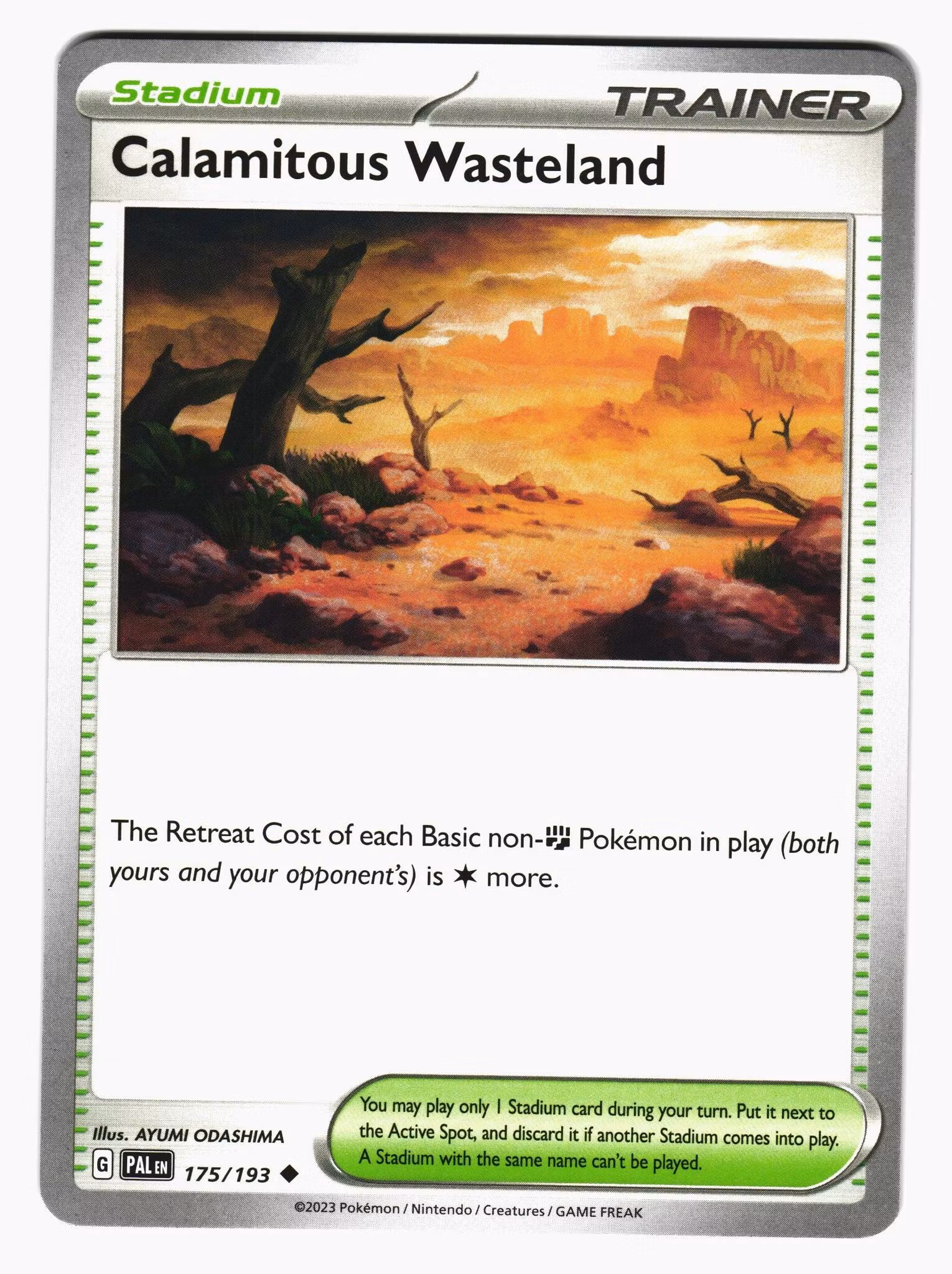 Calamitous Wasteland Uncommon 175/193 Paldea Evolved Pokemon