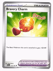 Bravery Charm Uncommon 173/193 Paldea Evolved Pokemon