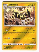Zebstrika Reverse Holo Rare 45/181 Team Up Pokemon
