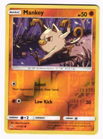 Mankey Reverse Holo Common 71/181 Team Up Pokemon