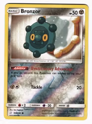 Bronzor Reverse Holo Common 100/181 Team Up Pokemon
