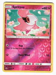 Spritzee Common Reverse Holo 141/214 Unbroken Bonds Pokemon