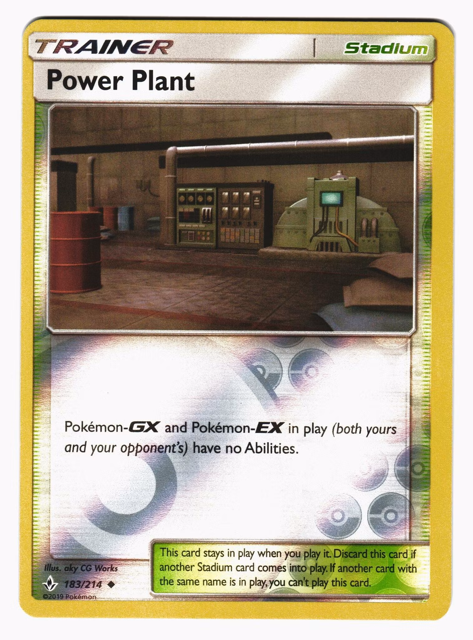 Power Plant Uncommon Reverse Holo 183/214 Unbroken Bonds Pokemon