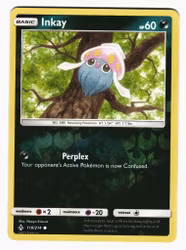 Inkay Common Reverse Holo 118/214 Unbroken Bonds Pokemon