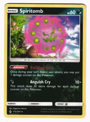 Spiritomb Rare Reverse Holo 112/214 Unbroken Bonds Pokemon