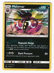 Malamar Rare Holo 119/214 Unbroken Bonds Pokemon