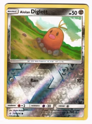 Alolan Diglett Common Reverse Holo 121/214 Unbroken Bonds Pokemon