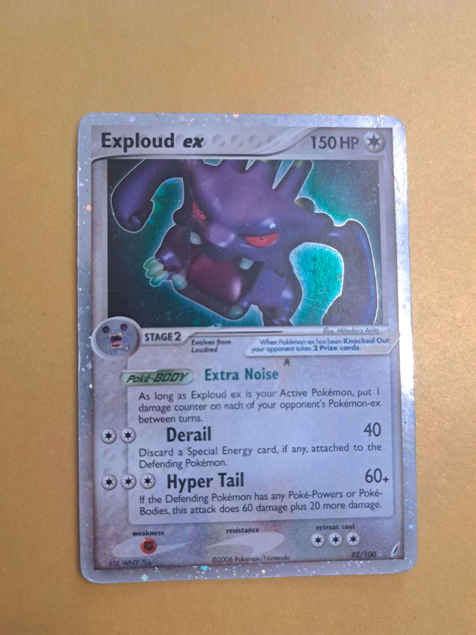 Exploud ex Rare 92/100 Ex Crystal Guardians Pokemon