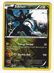 Zekrom Rare Reverse Holo 64/108 Roaring Skies Pokemon