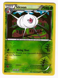 Silicoon Uncommon Reverse Holo 4/108 Roaring Skies Pokemon