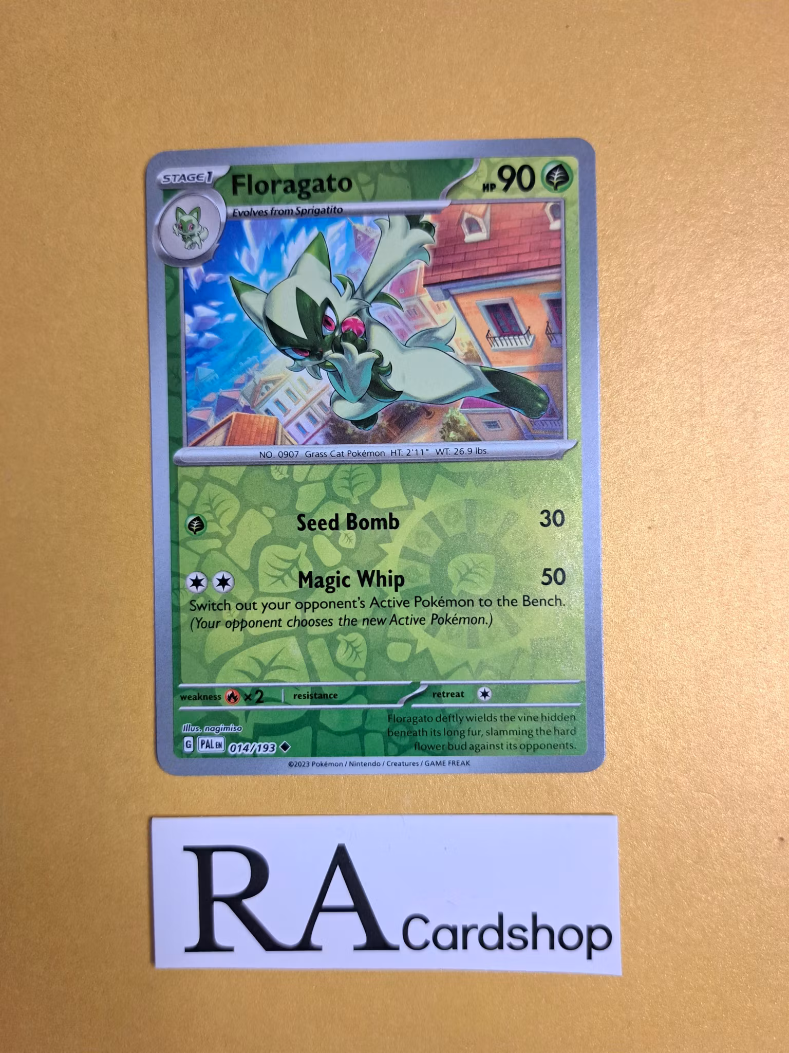 Floragato Uncommon Reverse Holo 014/193 Paldea Evolved Pokemon