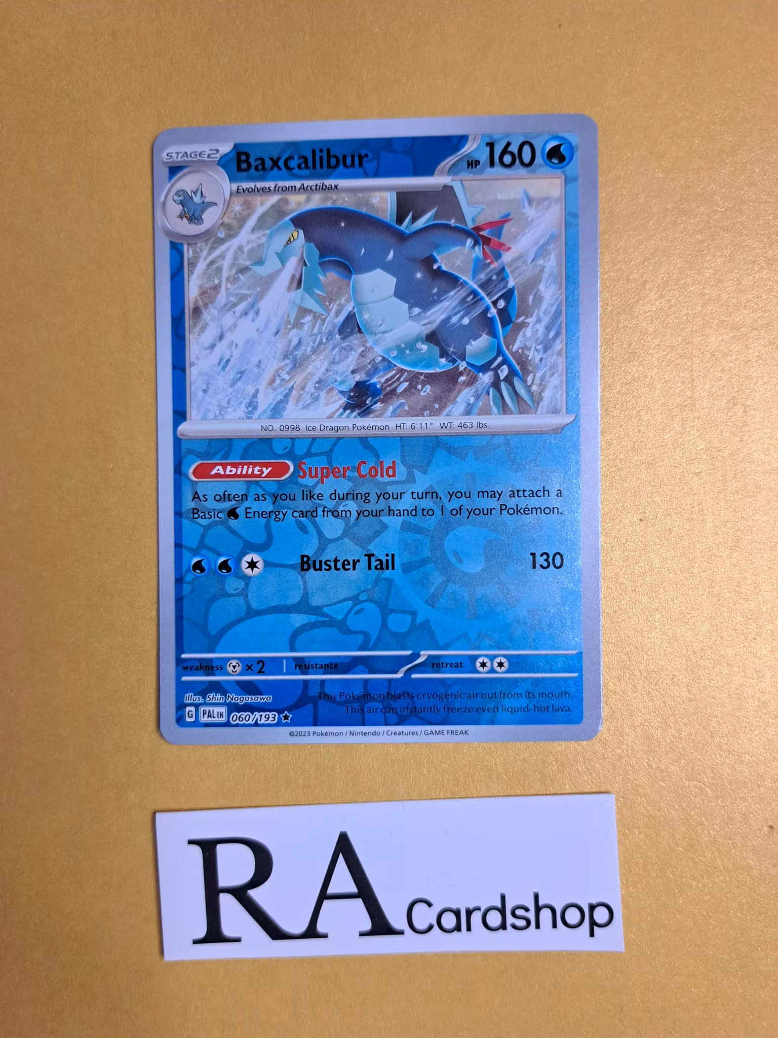 Baxcalibur Rare Reverse Holo 060/193 Paldea Evolved Pokemon