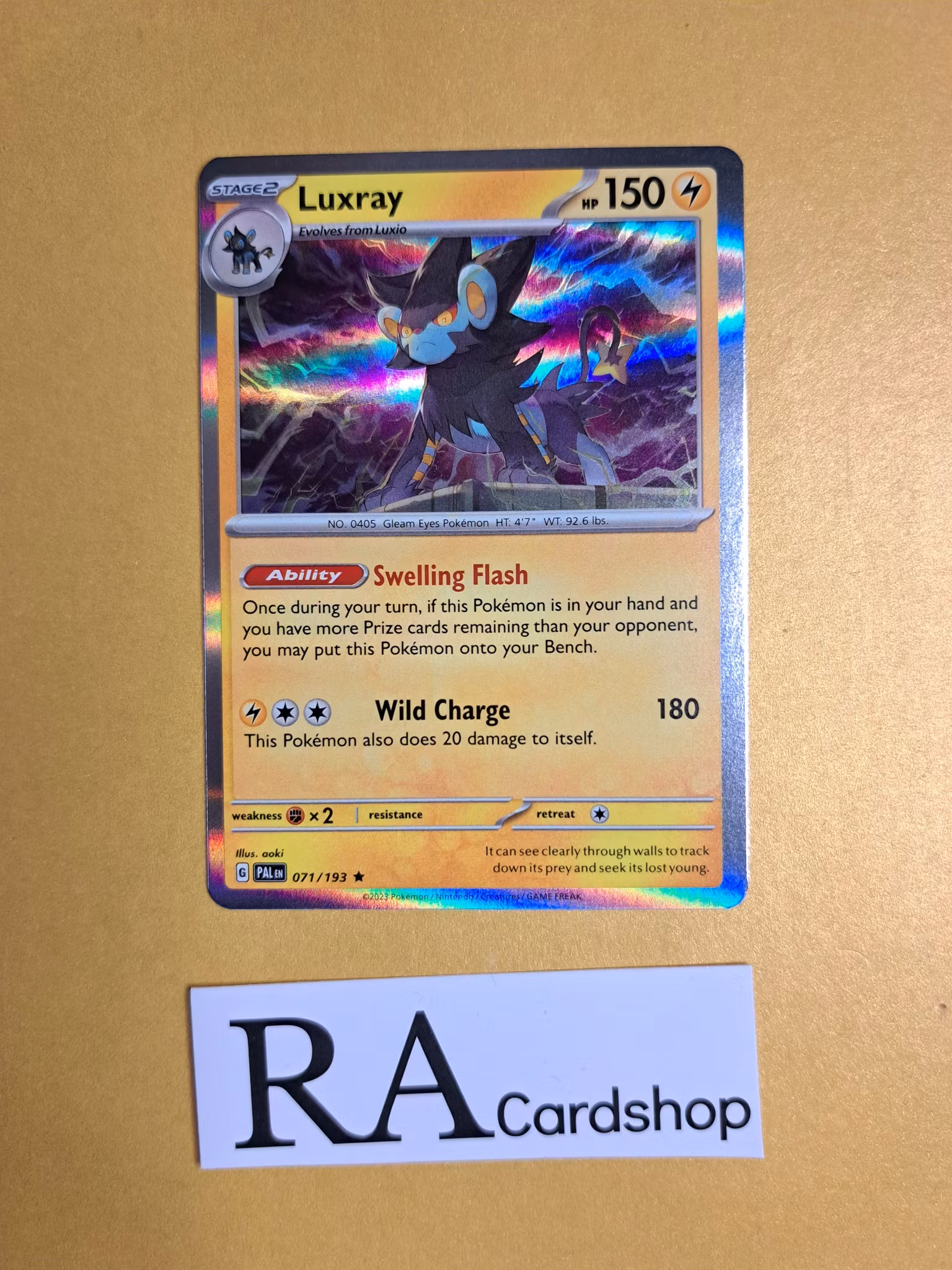 Luxray Rare Holo 071/193 Paldea Evolved Pokemon