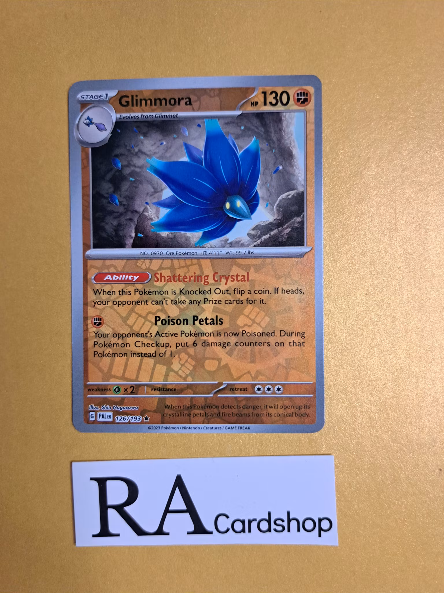 Glimmora Rare Reverse Holo 126/193 Paldea Evolved Pokemon