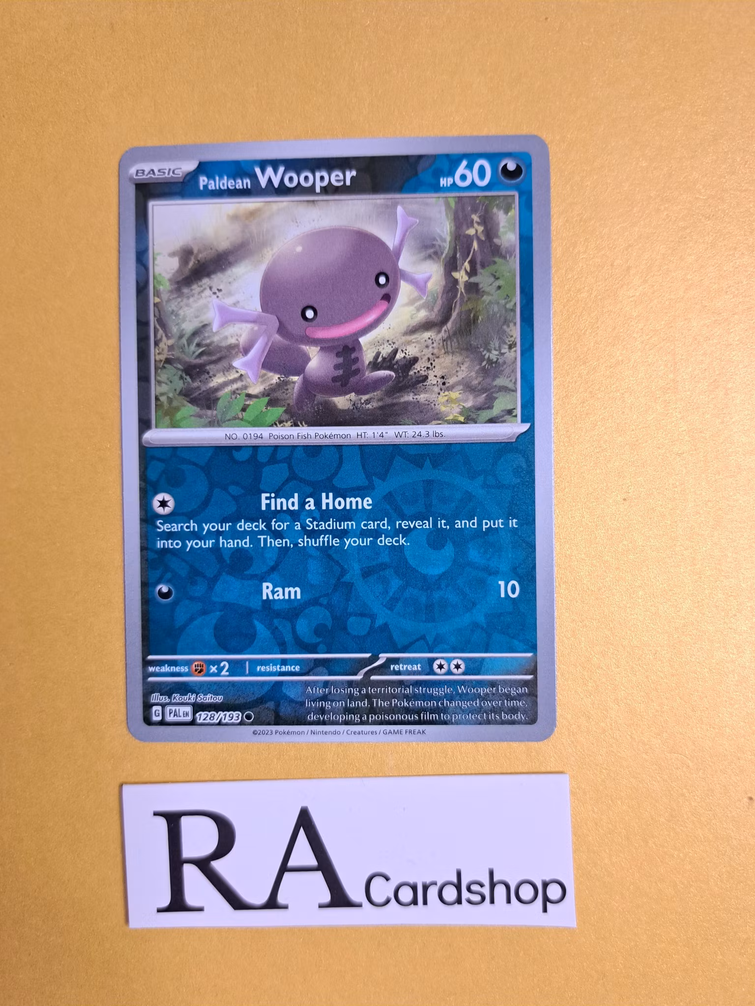 Paldean Wooper Common Reverse Holo 128/193 Paldea Evolved Pokemon