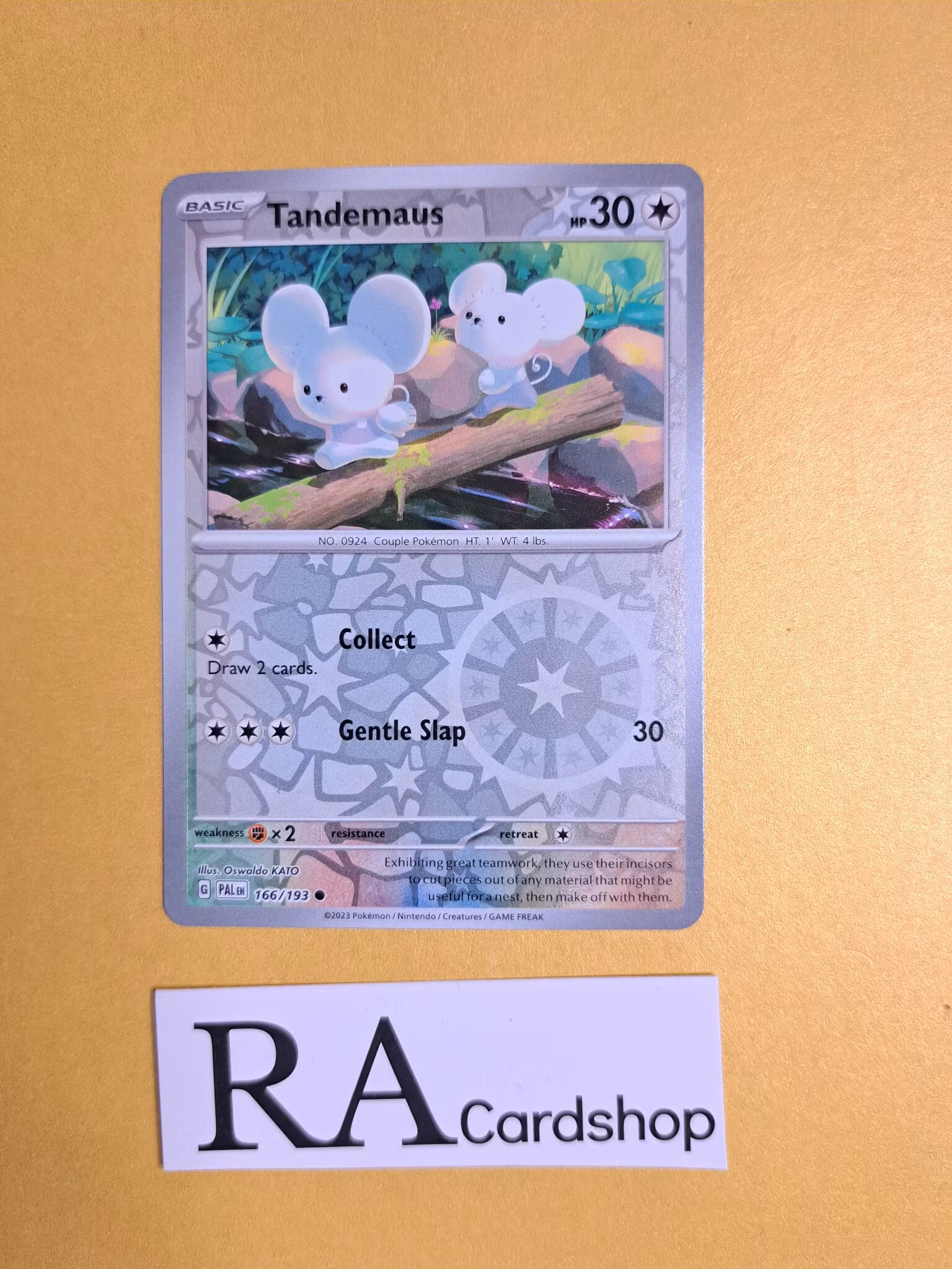 Tandemaus Common Reverse Holo 166/193 Paldea Evolved Pokemon