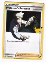 Professors Research Rare Holo 023/025 Celebrations Pokemon