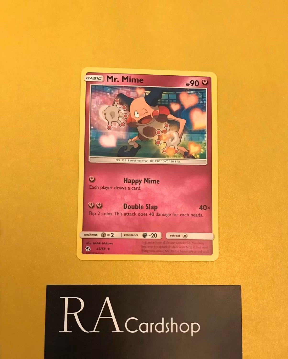 Mr. Mime Rare 43/68 Hidden Fates Pokemon