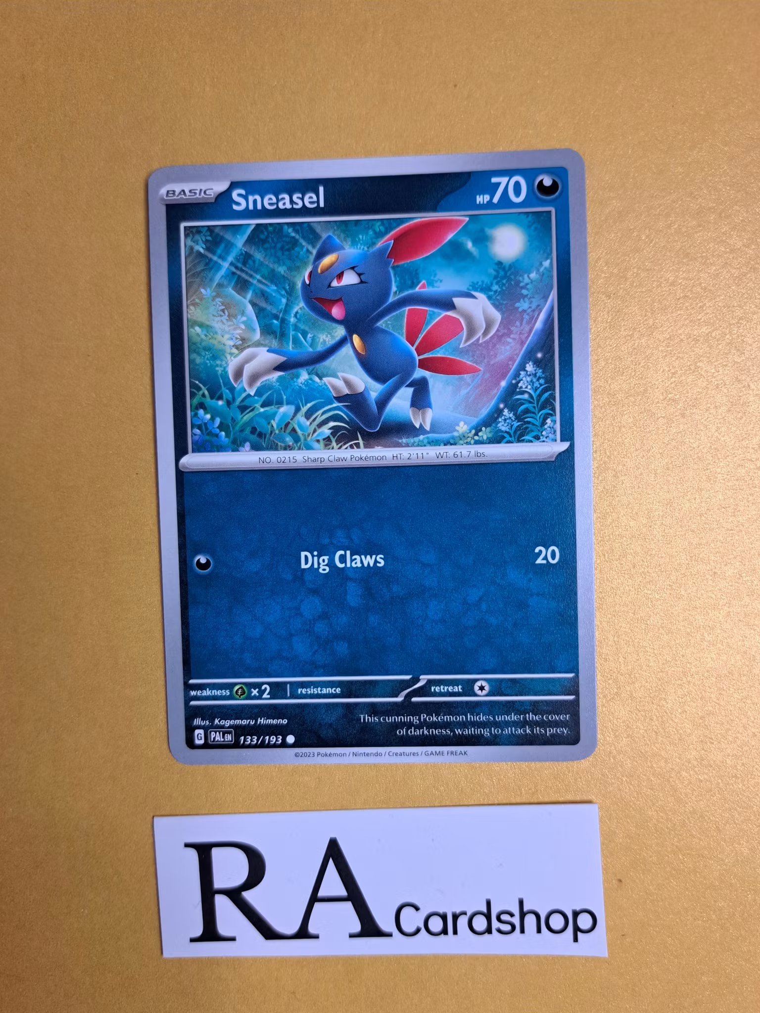 Sneasel Common 133/193 Paldea Evolved Pokemon
