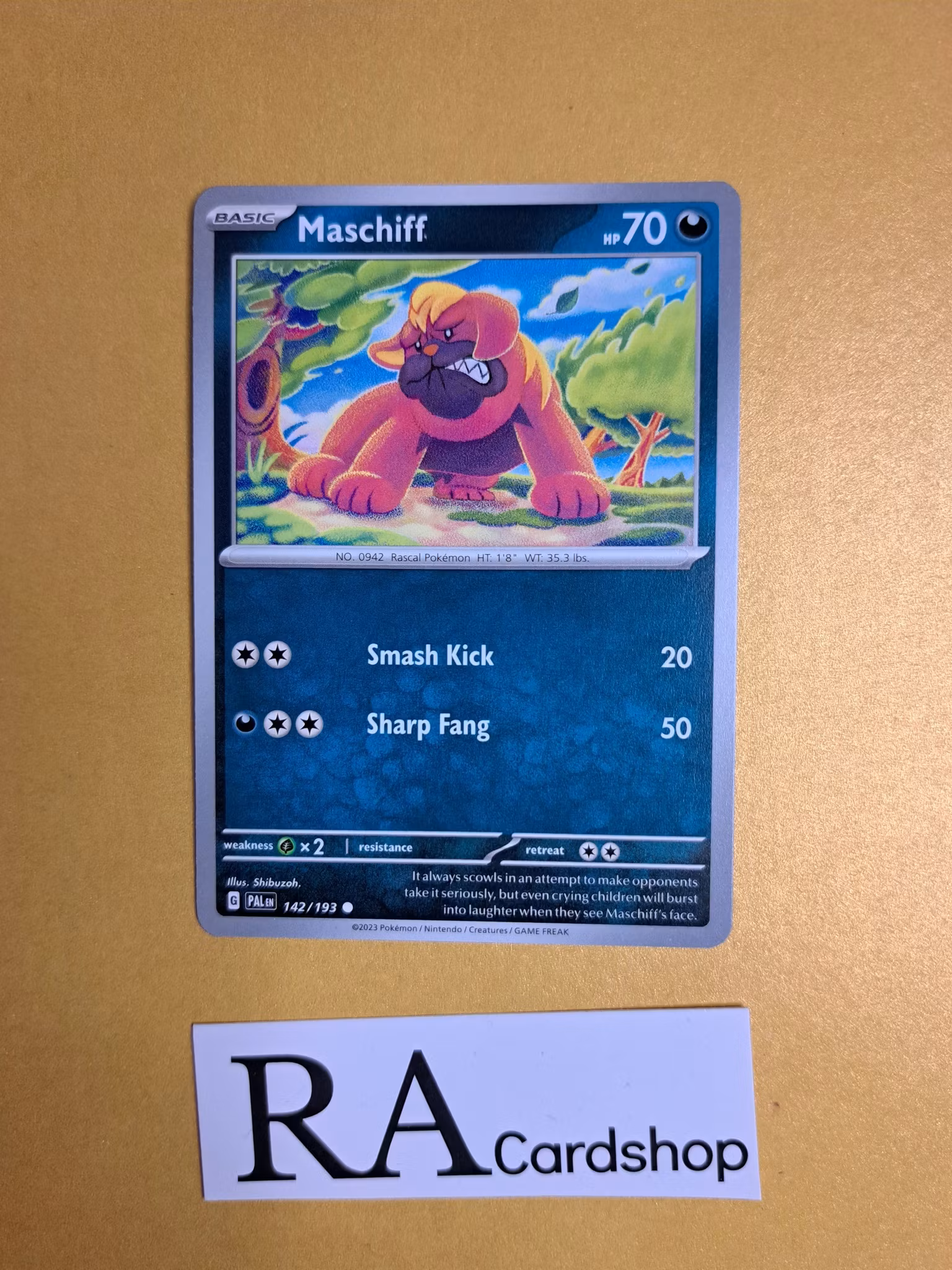 Maschiff Common 142/193 Paldea Evolved Pokemon