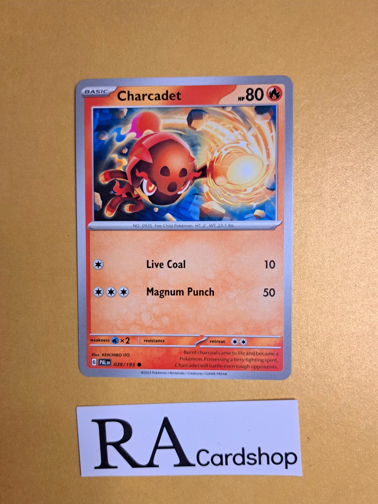 Charcadet Common 039/193 Paldea Evolved Pokemon