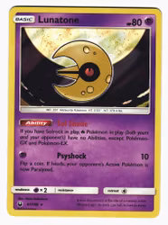 Lunatone Rare Holo 61/168 Celestial Storm Pokemon