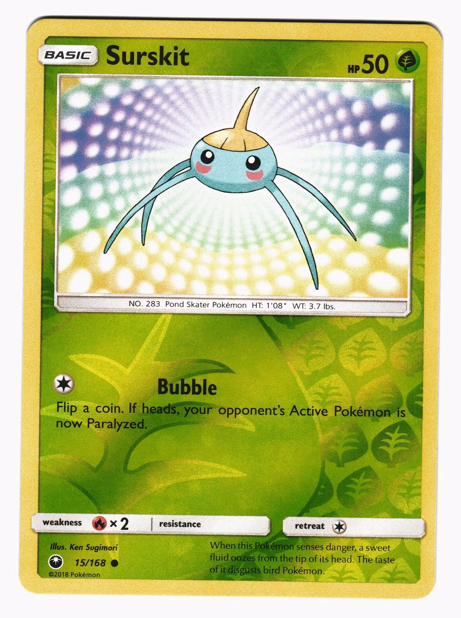 Surskit Common Reverse Holo 15/168 Celestial Storm Pokemon