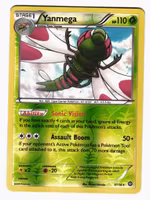 Yanmega Rare Reverse Holo 7/114 Steam Siege Pokemon