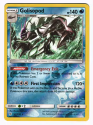 Golisopod Reverse Holo Rare 51/236 Unified Minds Pokemon