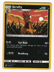 Scrafty Reverse Holo Rare 138/236 Unified Minds Pokemon
