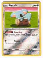 Komala Reverse Holo Uncommon 185/236 Unified Minds Pokemon
