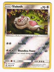 Slakoth Reverse Holo Common 168/236 Unified Minds Pokemon