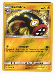 Eelektrik Reverse Holo Uncommon 65/236 Unified Minds Pokemon