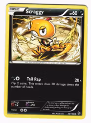 Scraggy Common 58/106 XY Flashfire Pokemon