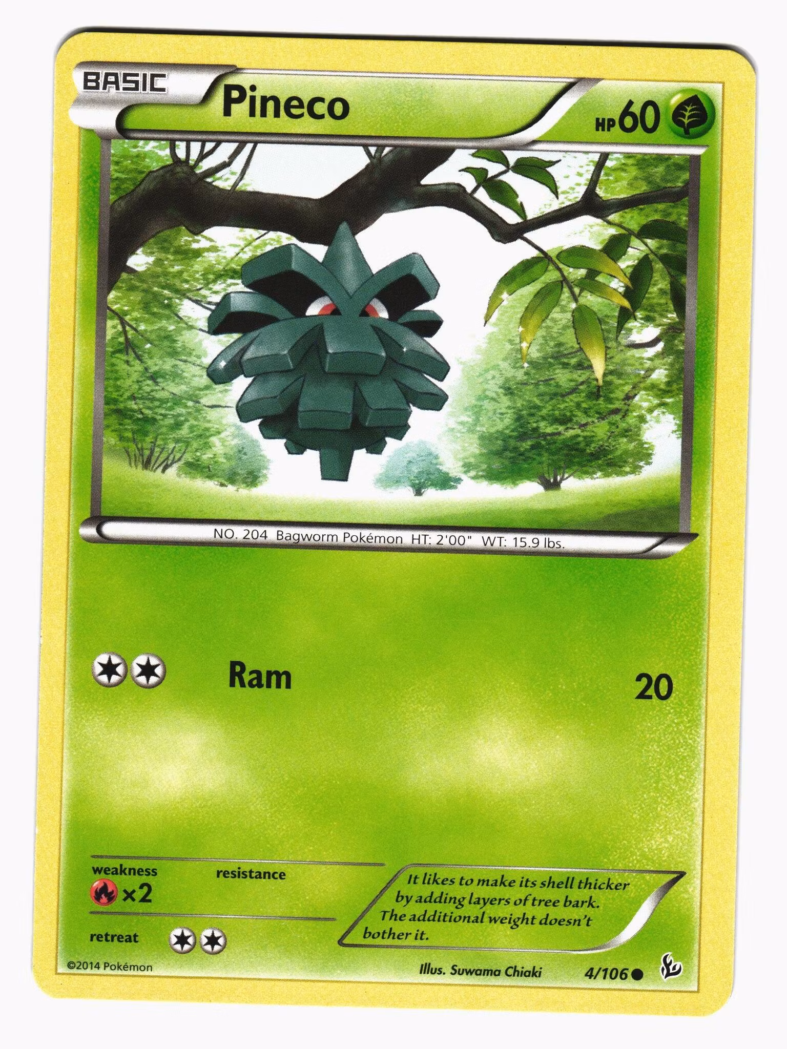 Pineco Common 4/106 XY Flashfire Pokemon