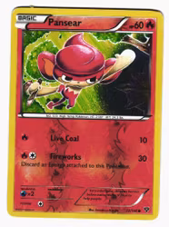 Pansear Reverse Holo Common 22/146 XY Base Set Pokemon