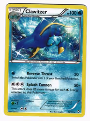 Clawitzer Holo Rare 24/111 Furious Fists Pokemon