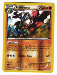 Hariyama Reverse Holo Rare 52/111 Furious Fists Pokemon