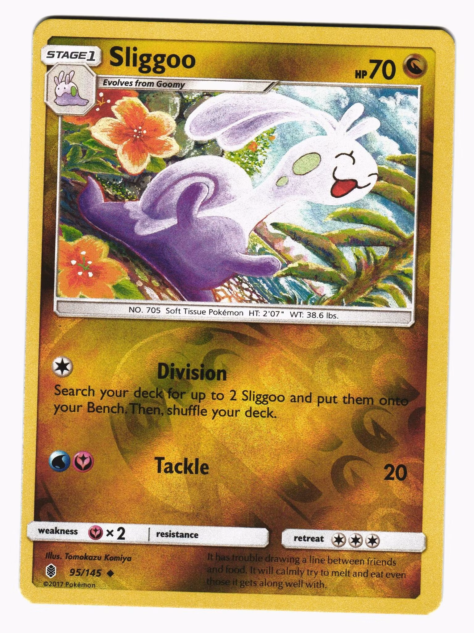 Sliggoo Reverse Holo Uncommon 95/145 Guardians Rising Pokemon