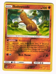 Sudowoodo Reverse Holo Uncommon 66/145 Guardians Rising Pokemon