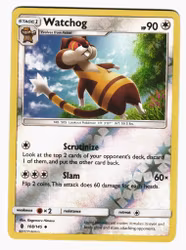 Watchog Reverse Holo Uncommon 108/145 Guardians Rising Pokemon