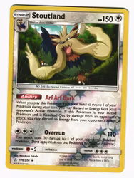 Stoutland Reverse Holo Rare 176/236 Cosmic Eclipse Pokemon