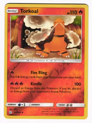 Torkoal Reverse Holo Uncommon 29/236 Cosmic Eclipse Pokemon