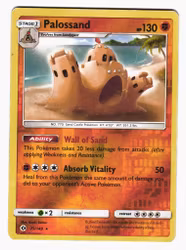 Palossand Reverse Holo Rare 75/149 Sun & Moon Pokemon