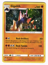 Gigalith Swirl Cosmic Holo Rare 71/149 Sun & Moon Pokemon