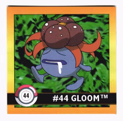 Gloom #44 Stickers 1999 Series 1 Pokemon