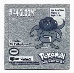 Gloom #44 Stickers 1999 Series 1 Pokemon